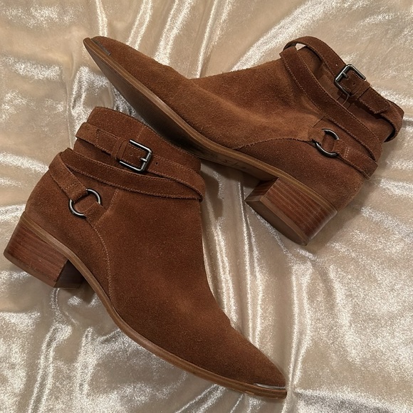 Women’s Mark Fisher Brown Suede booties - Picture 2 of 9